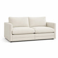 Stoff 3-Sitzer Sofa Baumwolle Beige