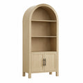 Holz Bücherregal mit Rundbogen, 190 cm Höhe