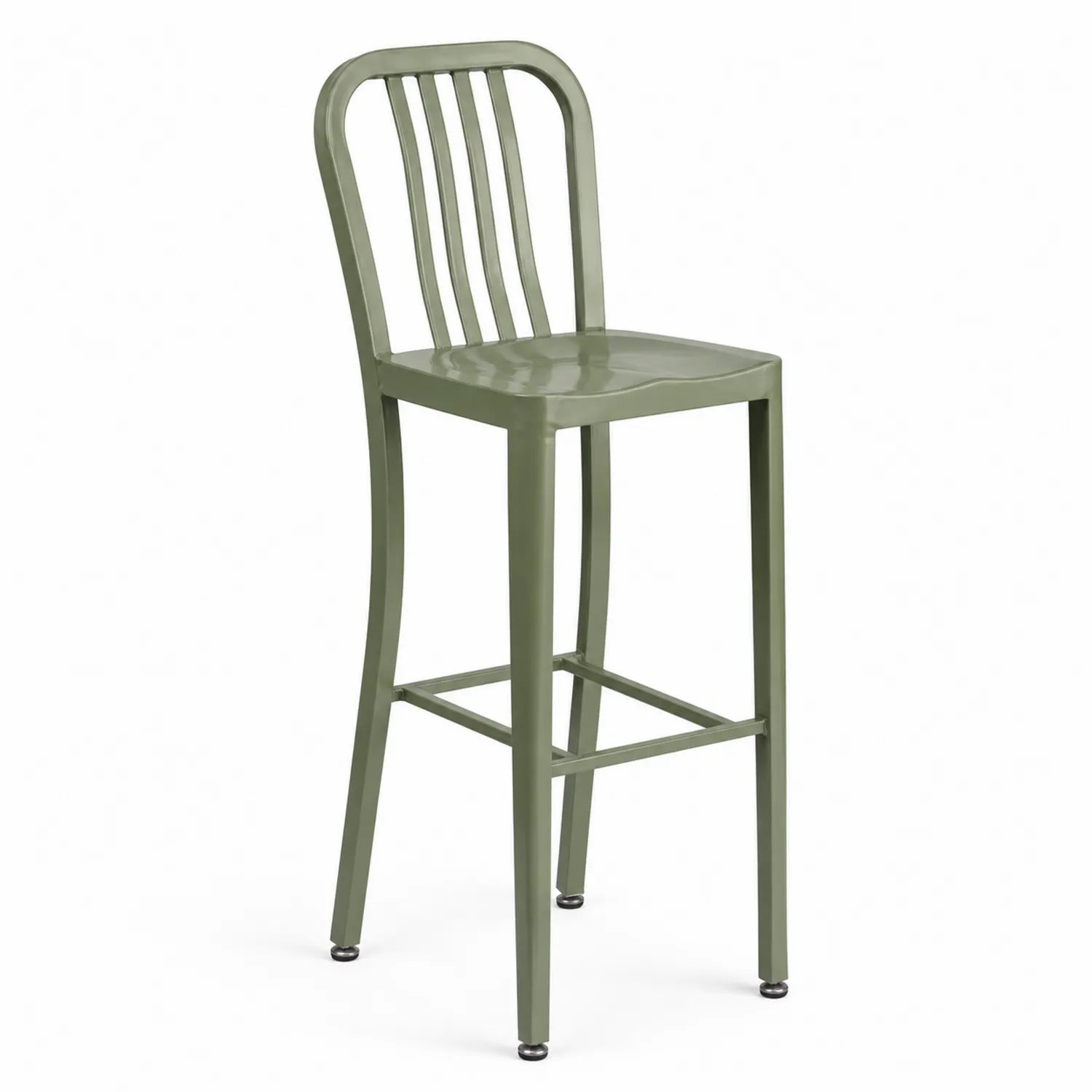 Metall Barhocker Aluminium Olive 105cm