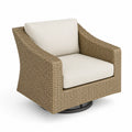 Outdoor Sessel Rattan mit Polyesterkissen und Drehfunktion