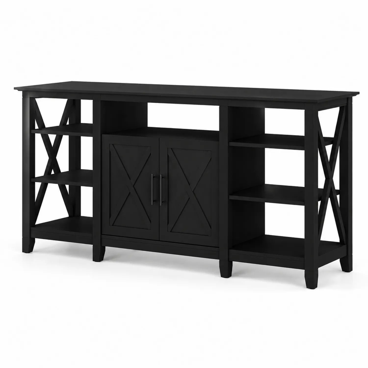 TV-Schrank MDF Schwarz 150x40x80 cm