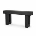 Rechteckiger Konsolentisch MDF Schwarz 120x35x75 cm