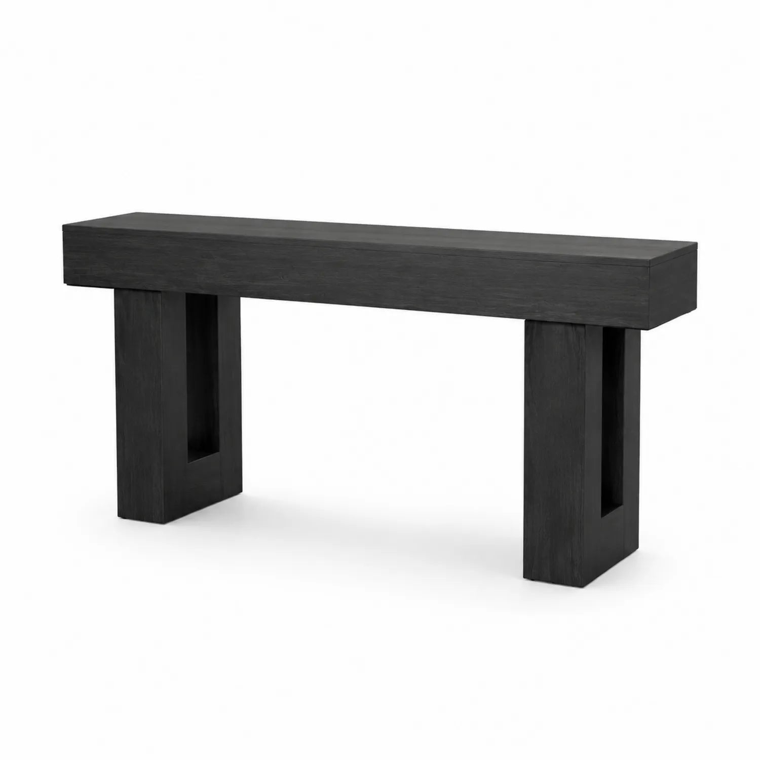 Rechteckiger Konsolentisch MDF Schwarz 120x35x75 cm