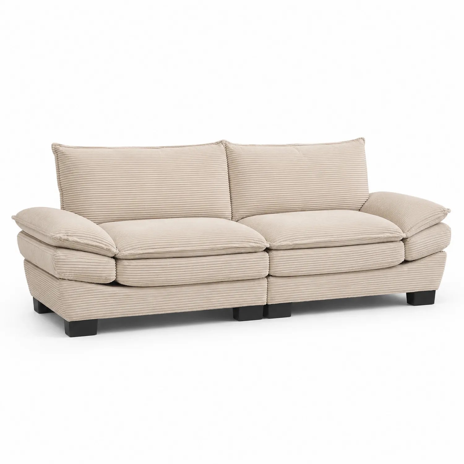 3-Sitzer Sofa aus Cord Beige