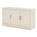 Sideboard mit 3 Türen Holz MDF Beige 150x40x85 cm