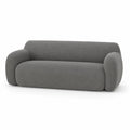 3-Sitzer Sofa Stoff Grau 200 cm