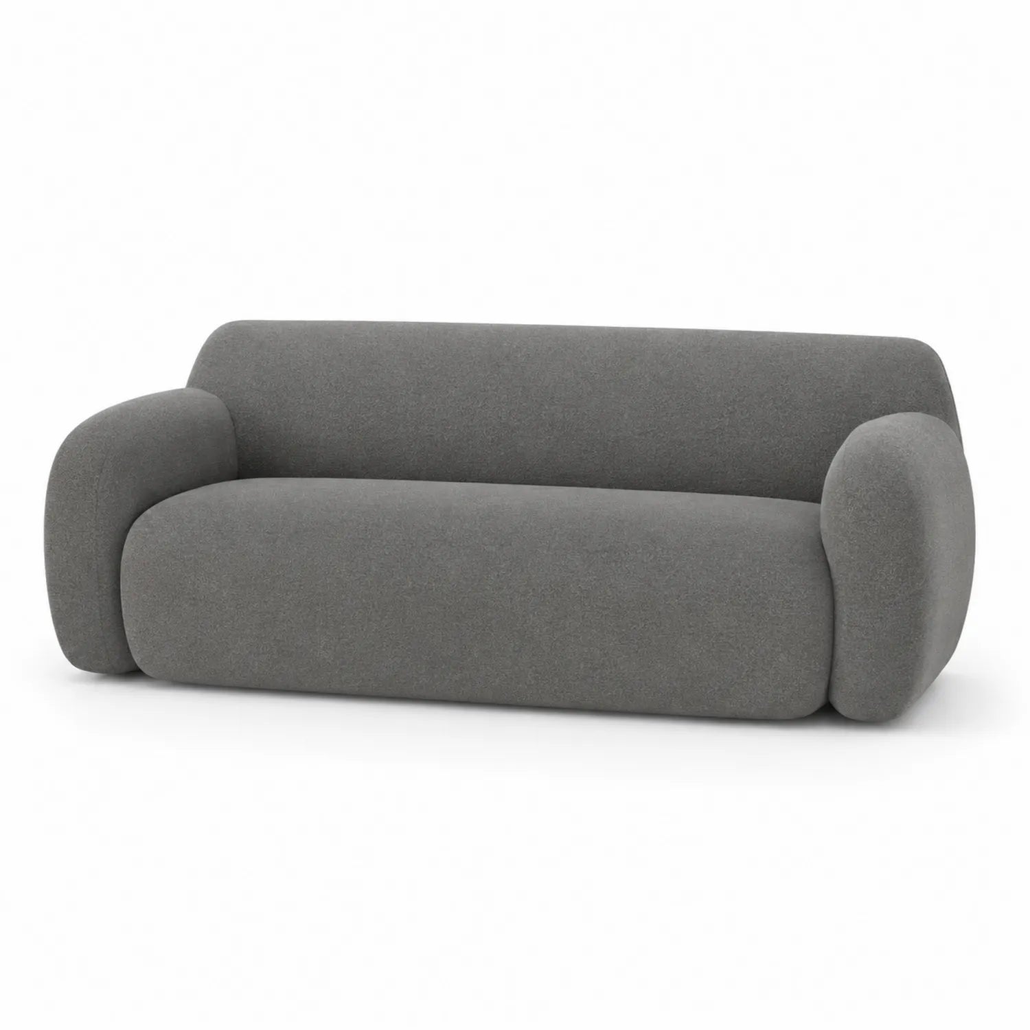 3-Sitzer Sofa Stoff Grau 200 cm
