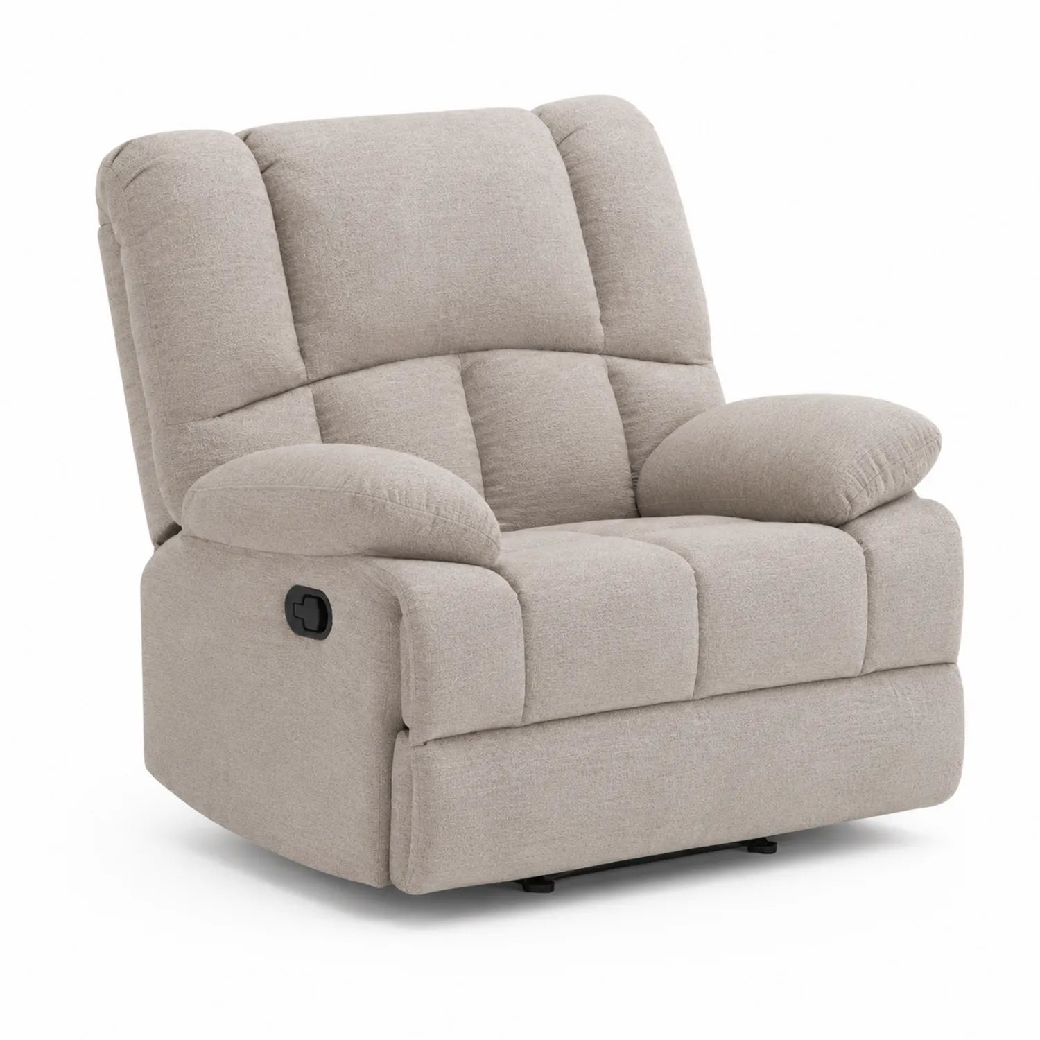 Liegesessel aus Polyestergewebe mit Metallrahmen in Beige