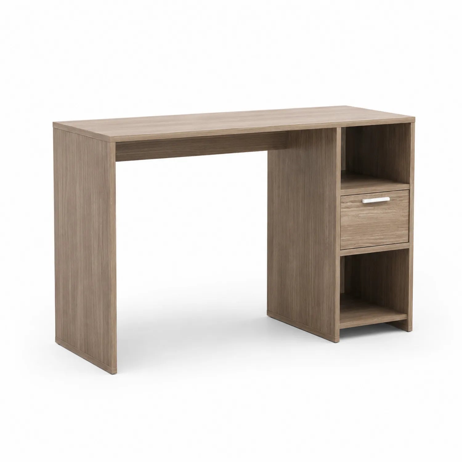 Schreibtisch rechteckig 120x60x75 cm Holzwerkstoff Eiche
