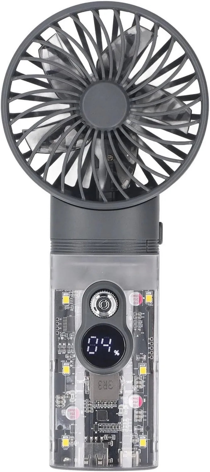 Zerodis Mobiler 2-in-1 Gebläseventilator mit 5000mAh Akku für Tastaturreinigung & Outdoor-Kühlung