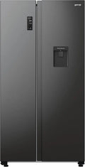 Gorenje Side by Side Kühl-Gefrierkombination, Energiesparend, NoFrost, Inverter-Technologie, 178 cm, Schwarz