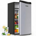 Garvee Leiser Mini Kühlschrank 45L – Edelstahl, 5 Temperaturstufen, Gemüsefach, höhenverstellbar, platzsparend & energieeffizient – Ideal für Zuhause & Büro