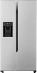 LG Side-by-Side Kühlschrank 562L, Energieklasse E, Touch-Bedienfeld, Eis- und Wasserspender, No Frost, Silber