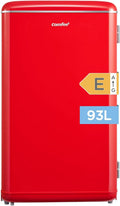 Retro Mini-Kühlschrank Comfee RCD93RE2EURT 93L, Leise & Einstellbar, Rot