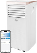 SUNTEC Mobile Klimaanlage 9000 BTU, Leise & Smart App Steuerung, Rosé Design, Für Räume bis 34 m²