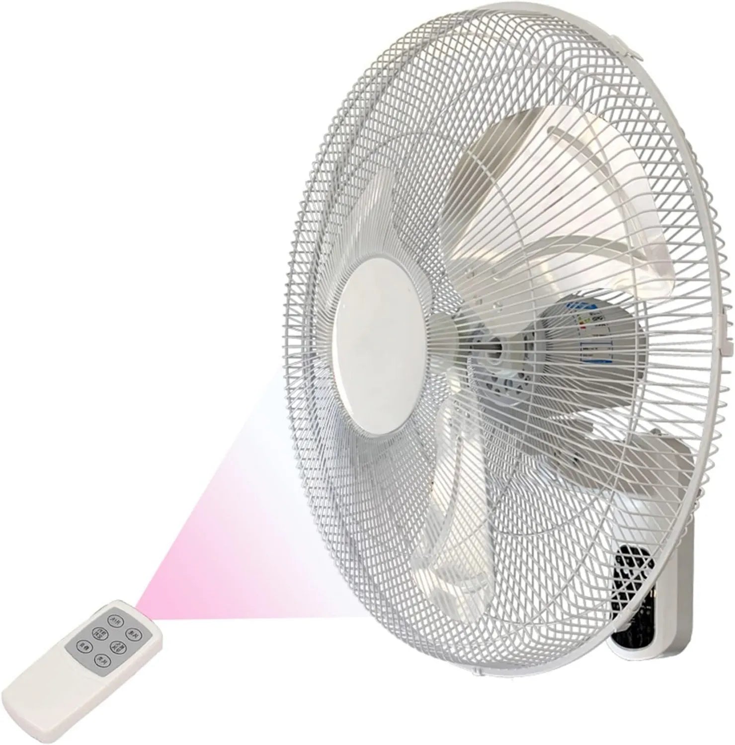 Leiser 22-Zoll-Wandventilator mit Fernbedienung für Gewerbe und Wohnräume