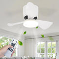 Leiser LED-Deckenventilator mit Licht, dimmbar, 70 cm, Fernbedienung, 6-Gang-Timer, 23W, Weiß, für Wohnzimmer und Essbereich