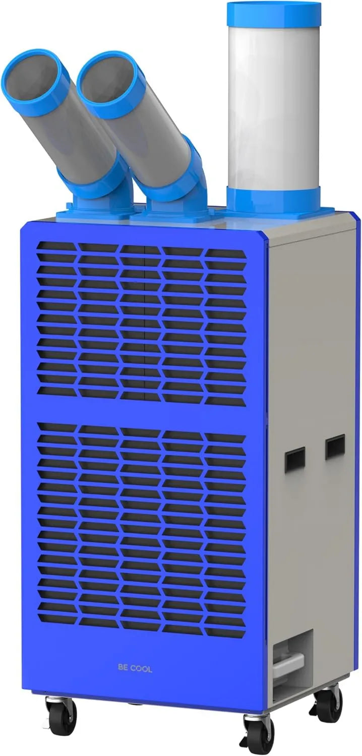 BE COOL 15.000 BTU Mobile Klimaanlage mit LCD-Display, 3 Stufen & 24h Timer - Energieeffizientes R290 Kältemittel