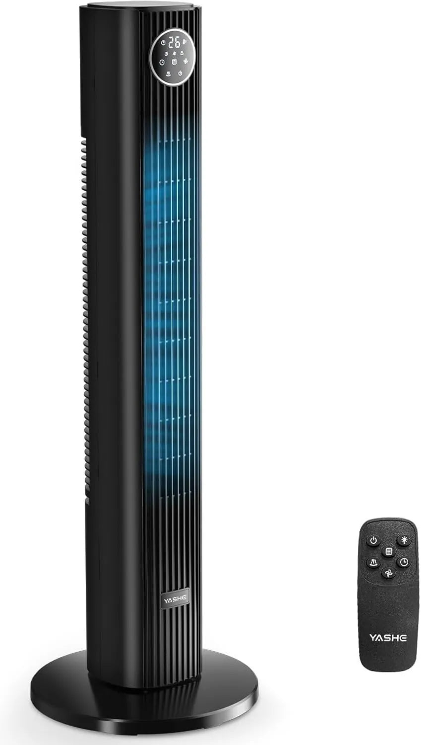 Leiser YASHE Turmventilator 90cm mit Fernbedienung und Timer