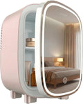 Kompakter Mini-Kühlschrank mit Spiegel-LED, 4L für Kosmetik