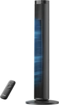 Midea 97 cm Turmventilator leise mit Fernbedienung, Oszillation und Timer, Schwarz