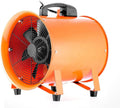 Leistungsstarker Axial-Industrieventilator mit 10m PVC-Schlauch, Ø 250mm, 520W
