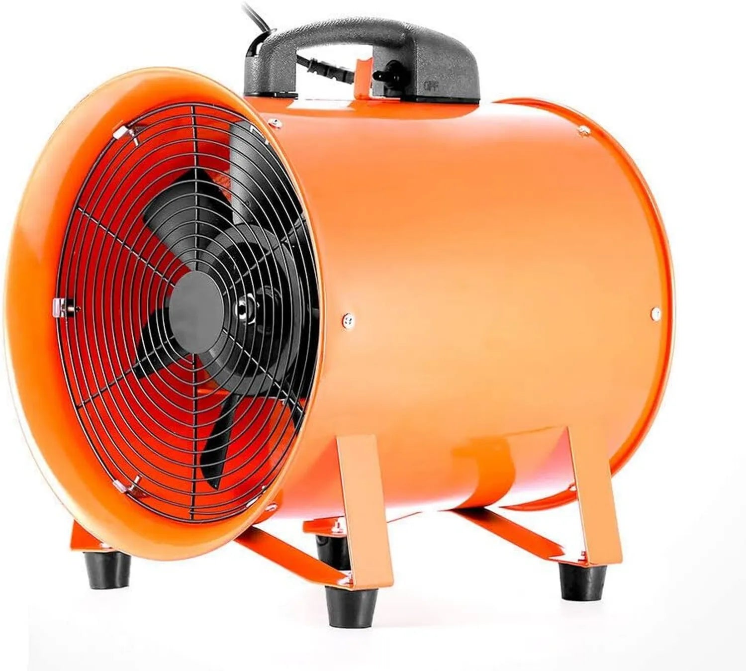 Leistungsstarker Axial-Industrieventilator mit 10m PVC-Schlauch, Ø 250mm, 520W