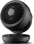 Leiser Tischventilator mit 3D-Turbo-Luftzirkulation, 3 Geschwindigkeiten, 100°/90° Neigungsverstellung, für Räume bis 21m², Schwarz