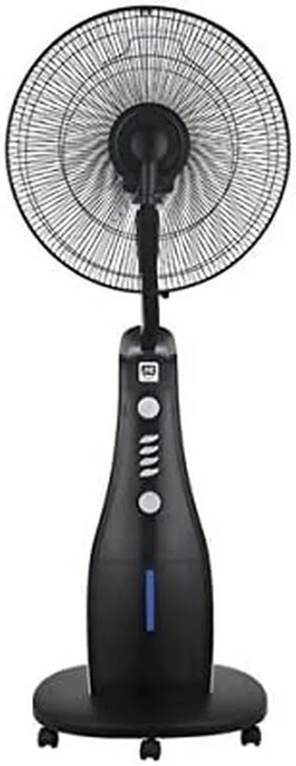 Eleganter Stehventilator mit Nebel- und Kühlfunktion, 80W Schwarz