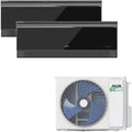 Energieeffiziente AUX Multi-Split Klimaanlage 27000 BTU mit WLAN, R32, Schwarz