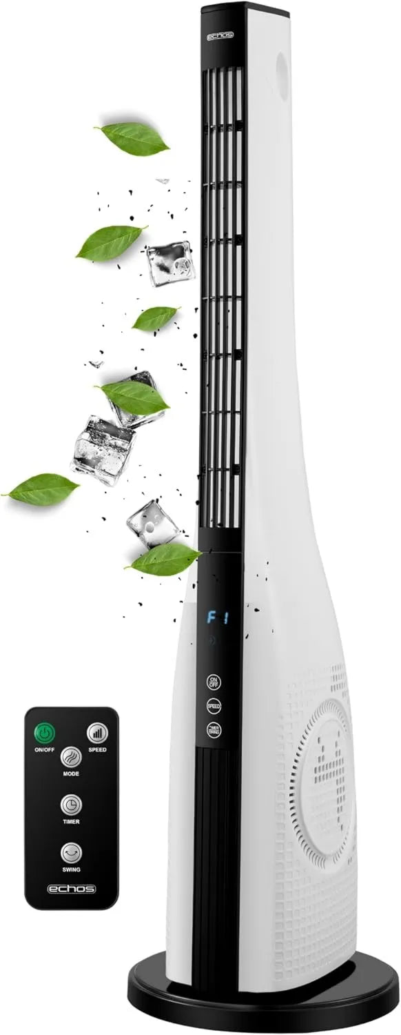 Leiser Echos® Turmventilator mit Fernbedienung, 3 Modi und 15h Timer