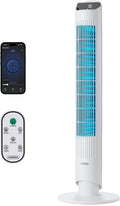 Smart Turmventilator 102 cm mit WLAN, Kompatibel mit Alexa/Google, Fernbedienung & Timer, 70° Oszillation