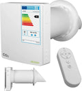Dezentrale Wohnraumlüftung mit intelligenter CO₂-Steuerung, Wärmerückgewinnung und WLAN-Kompatibilität – 160 mm System mit F7 Filter, 97% Effizienz, 60 m³/h