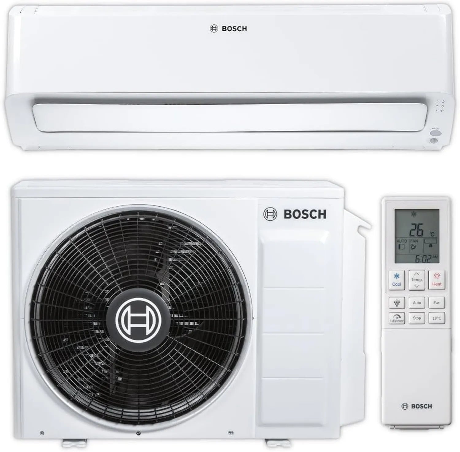 Bosch Split-Klimaanlage Set 3,5 kW | Modell CLC8001i 35 E | Weiß