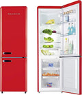 Wolkenstein Retro Kühl-Gefrierkombination 249L, Rot, Energieeffizient, Höhenverstellbare Böden