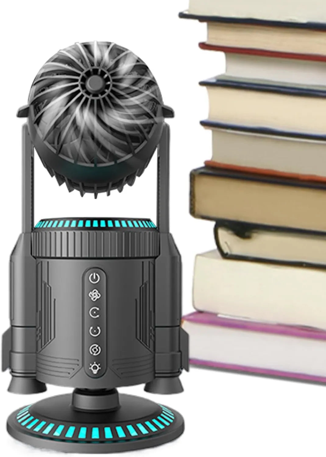 Leiser USB-Schreibtischventilator mit RGB-Beleuchtung, 5000RPM, für Zuhause und Büro
