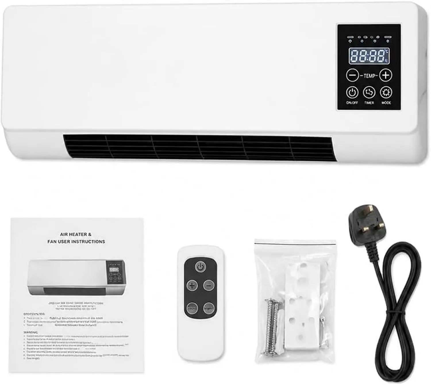 Energieeffiziente 2-in-1 Klimaanlage für Wandmontage, Einfach ohne Installation