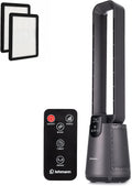 Leise 2-in-1 Turmventilator und Luftreiniger mit HEPA-Filter, Schlafmodus, 12h Timer, Fernbedienung und LED-Anzeige, oszillierend