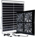 Solar-Belüftungsset 30 W, leiser 20,3 cm Ventilator für Gewächshaus & Wohnmobil, IP67 wasserdicht