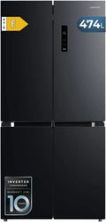 Cecotec CoolMarket 4D 394 - Kühlschrank mit Total No Frost, 394 Liter Kapazität, Inverter-Kompressor und Antibakterieller Schutz, 170 cm x 70 cm