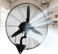 TsoLay Robuster Wandventilator für Industrie und Zuhause, Hochgeschwindigkeit, 3 Stufen, 120° Oszillation, 30° Neigung