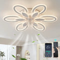 Energiesparender LED-Deckenventilator mit Leise- und Timer-Funktion, 6 Geschwindigkeiten, Fernbedienung, Dimmbares Licht - Ideal für Schlaf- und Wohnzimmer