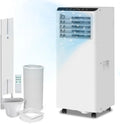Mobiles Klimagerät 7000 BTU, effiziente Kühlfunktion, Belüftung & Entfeuchtung, zwei Geschwindigkeiten, Timer mit Fernbedienung, umweltfreundliches R290