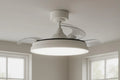 LED Deckenventilator mit RGB Licht und Fernbedienung, leise, dimmbar, Timer, Nachtlicht, weiß