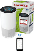 Soehnle Luftreiniger Airfresh Clean Connect 500 für Allergiker, Entfernung von 99,5% Staub, Pollen, Gerüche und Keime, CADR 300m³/h für Räume bis 78m², Schlafmodus, Timer und App-Steuerung