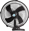 Riloer 12V Tragbarer Ventilator für Auto und Zuhause, 2-Stufen-Kühlung mit Clip