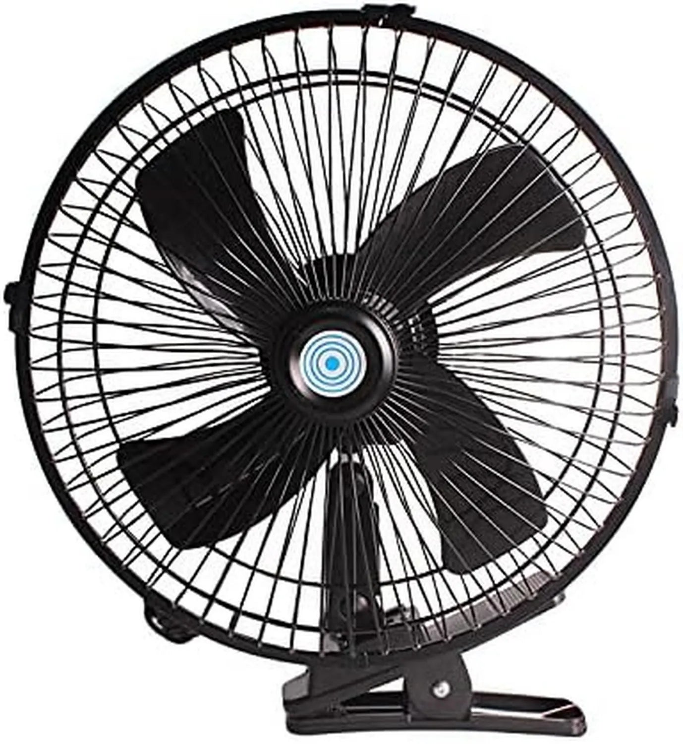 Riloer 12V Tragbarer Ventilator für Auto und Zuhause, 2-Stufen-Kühlung mit Clip