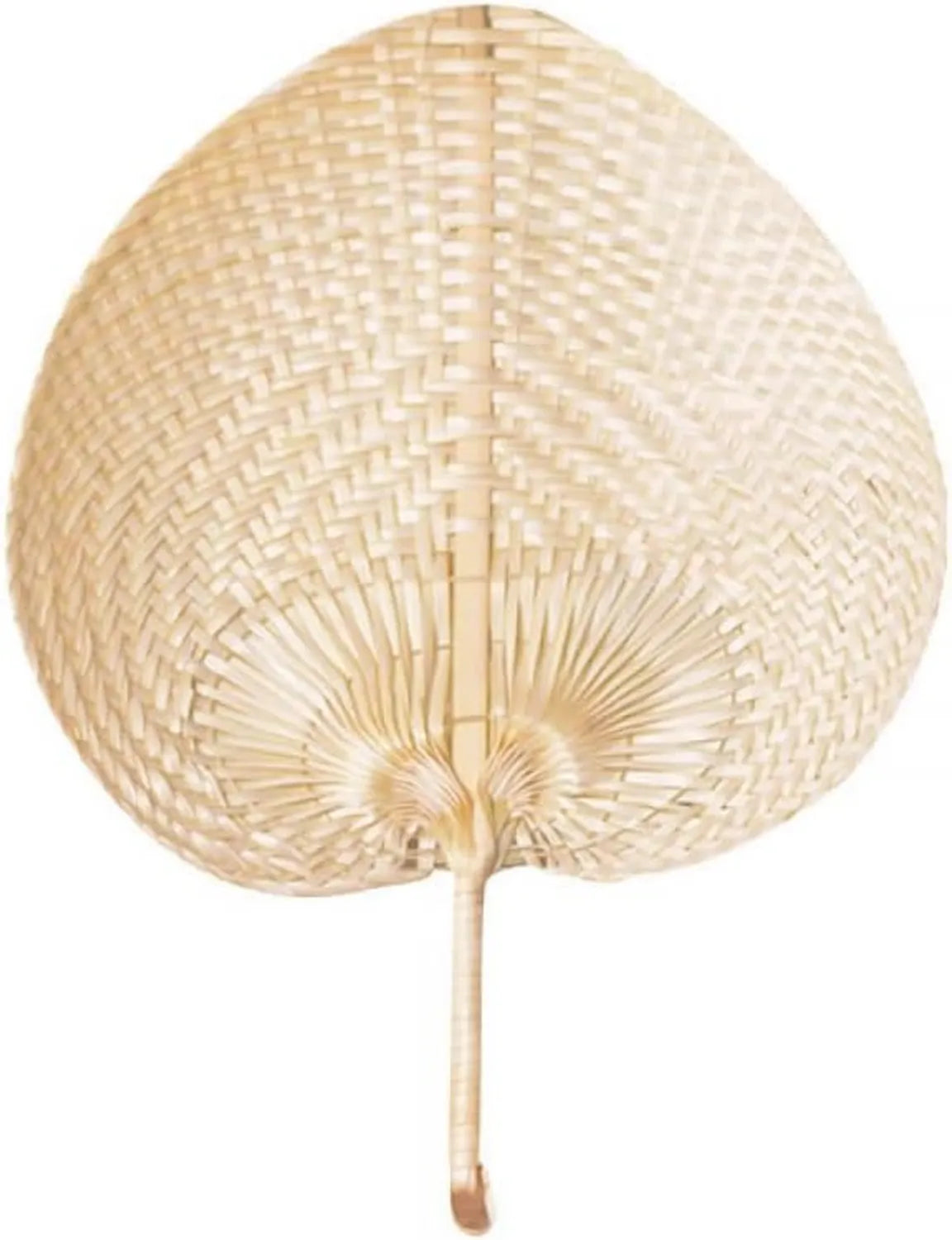 Handgefertigter Herzfächer für Sommer – Retro-Stil, Manuell, Ideal für Außenbereich