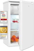 Freistehender Mini-Kühlschrank mit Gefrierfach, 81L, LED-Beleuchtung, Gemüsefach, Weiß