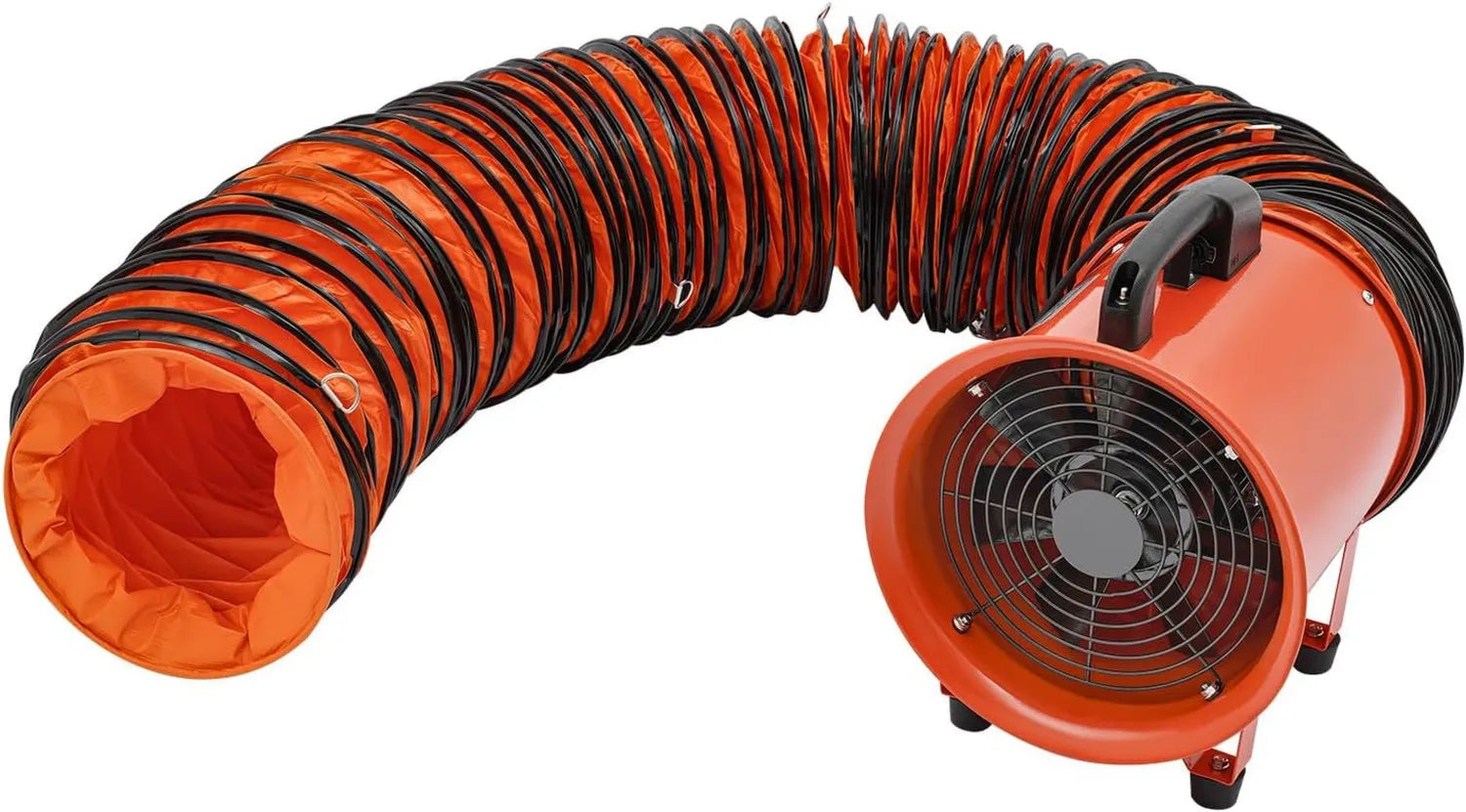 Industrieller Axialventilator 250mm, 320W mit 10m Schlauch, ideal für Fabriken und Tunnel